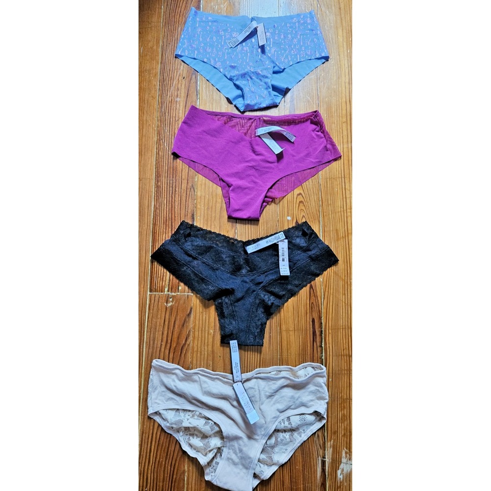 NWT Victoria's secret lots of 4 Szโ S hiphuggersx2 + cheeky x 2 underwear
